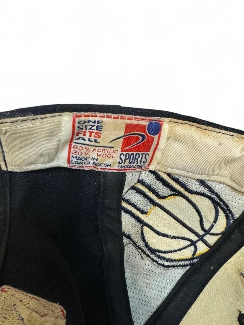 Vintage 90s Indiana Pacers Sports Specialties Laser Shadow Snapback Hat Cap OSFA